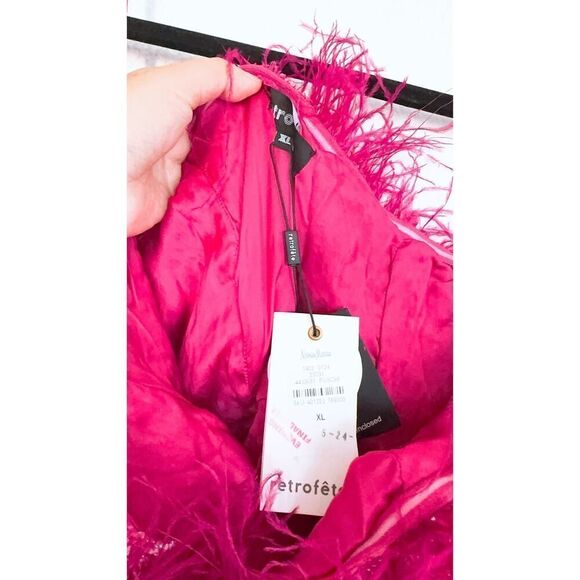 Retrofete Torin Dress in Fuchsia XL - Picture 9 of 10